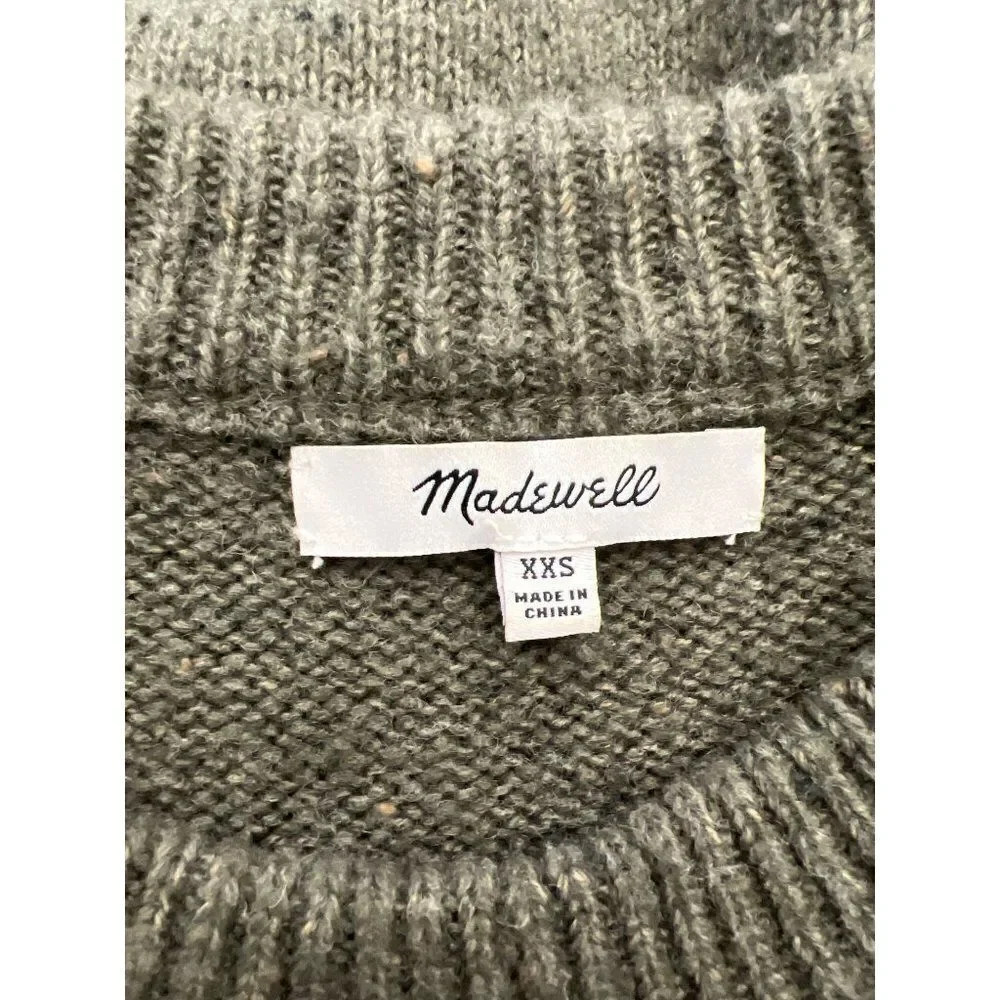 Madewell Donegal Button Sleeve Sweater Mini Dress Size XXS - Picture 10 of 11
